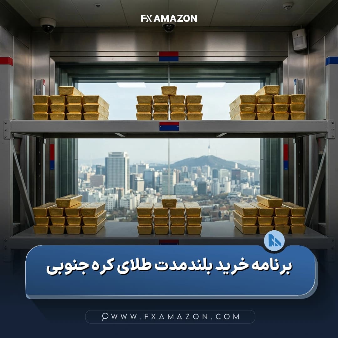 نمایی مرتبط با برنامه بلندمدت خرید طلای داخلی توسط بانک کره جنوبی