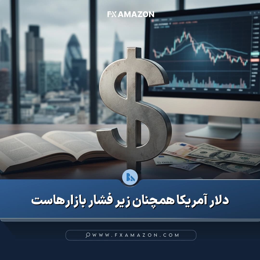 نمودار بازار ارز با تمرکز بر ادامه کاهش شاخص دلار آمریکا و عملکرد ارزهای اصلی در آغاز هفته