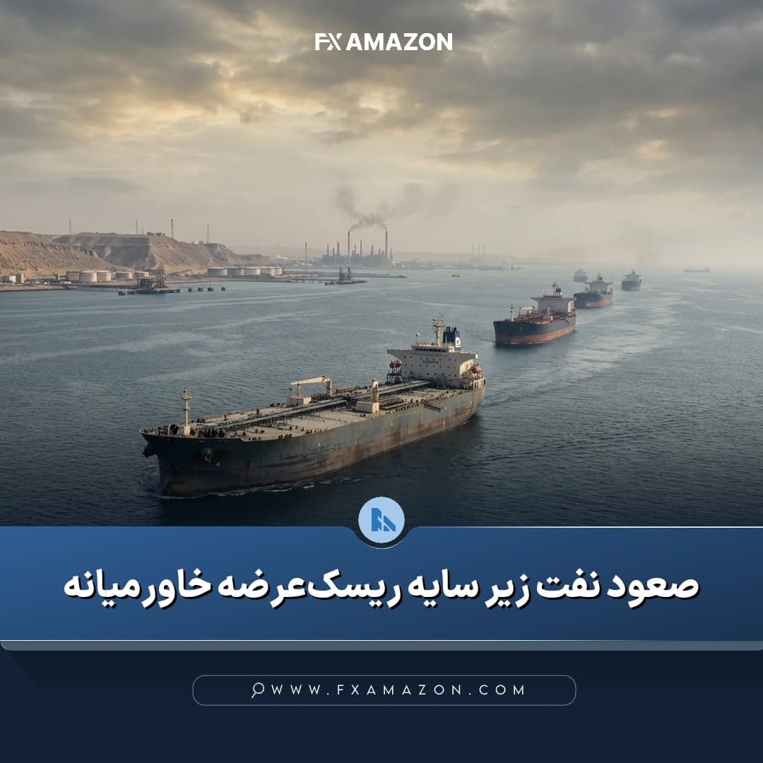 نمایش روند بازار نفت خام در پی افزایش ریسک عرضه و تشدید تنش‌های ژئوپولیتیکی در خاورمیانه