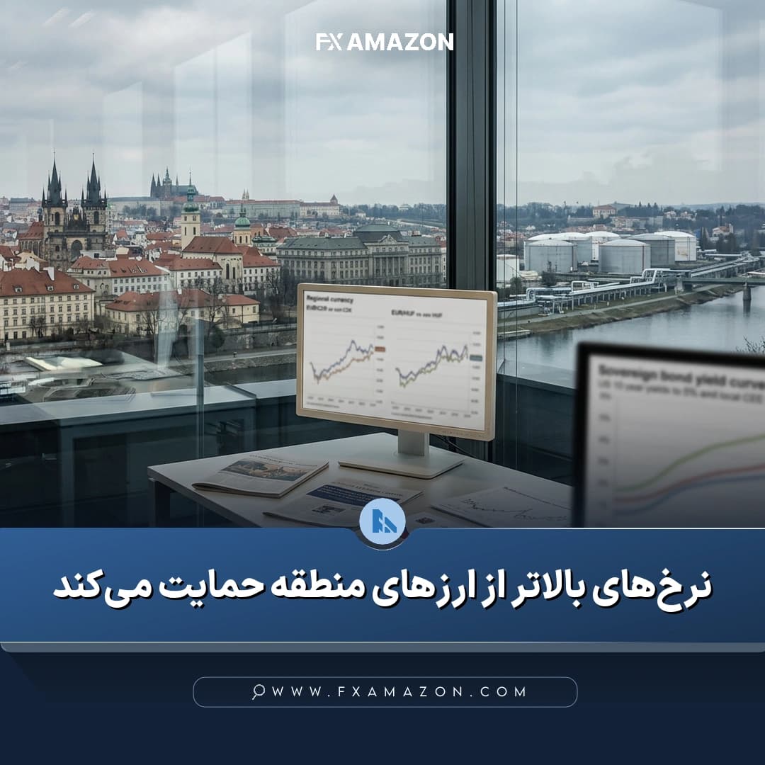 نمایی مرتبط با تحولات ارزهای اروپای مرکزی و اثر قیمت انرژی، بازده اوراق آمریکا و نرخ‌های بهره بر بازار ارز