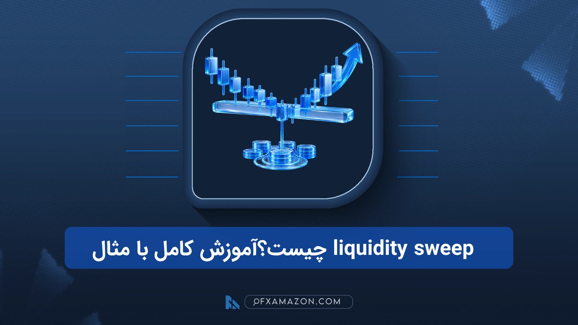 نمودار آموزشی کندل‌ها و بازگشت قیمت پس از نفوذ به سقف و کف، همراه با ناحیه نقدینگی و تأیید سوییپ