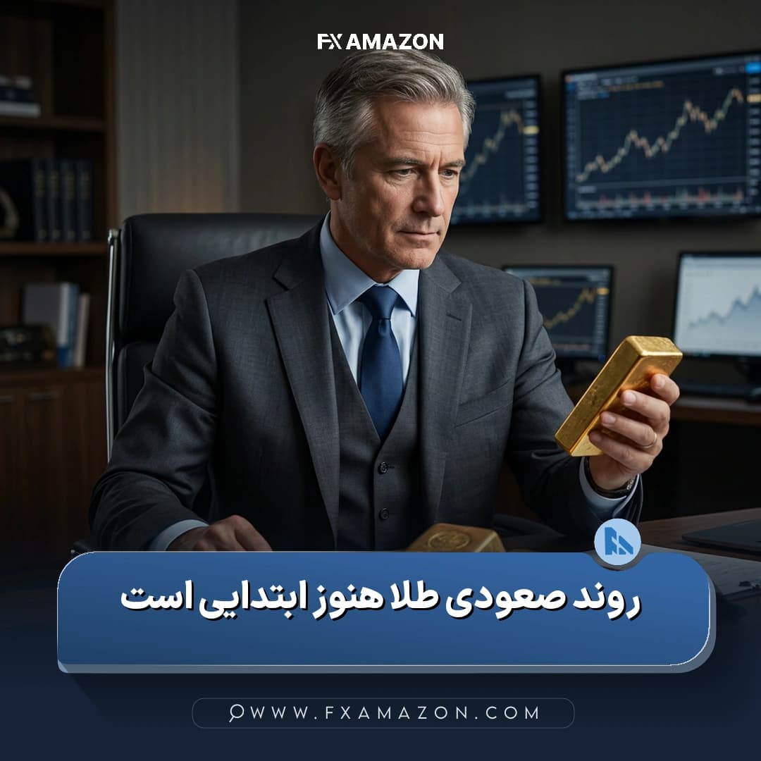 چهره جان پالسون در کنار نماد طلا؛ مرتبط با دیدگاه او درباره ادامهدار بودن بازار صعودی این فلز گرانبها
