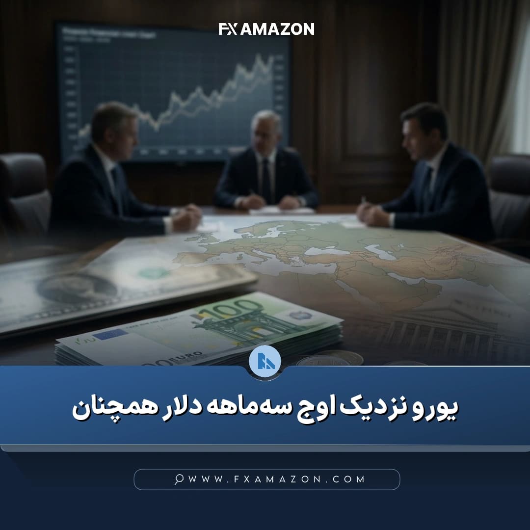 نمودار جفتارز یورو/دلار آمریکا در نزدیکی بالاترین سطح سهماهه یورو و تداوم ضعف نسبی دلار