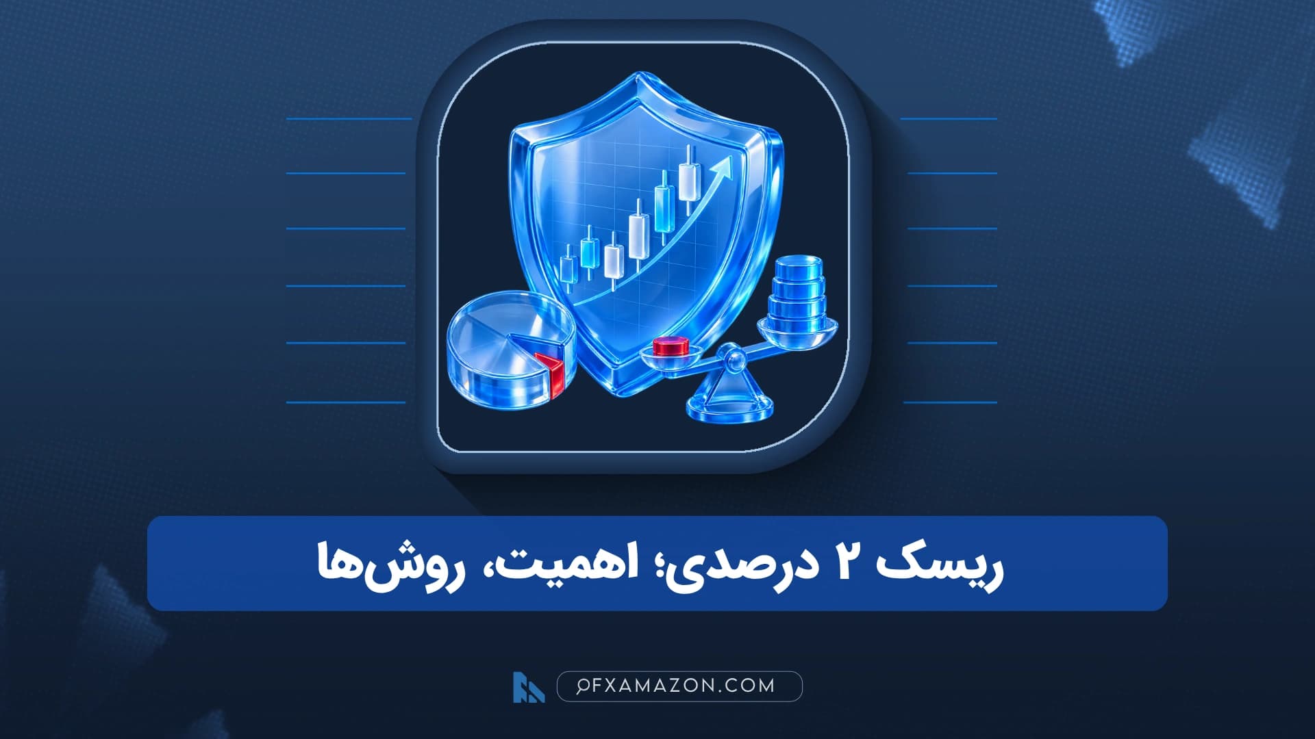 نمایش بودجه ریسک ۲ درصد، حد ضرر و محاسبه اندازه پوزیشن برای یک معامله