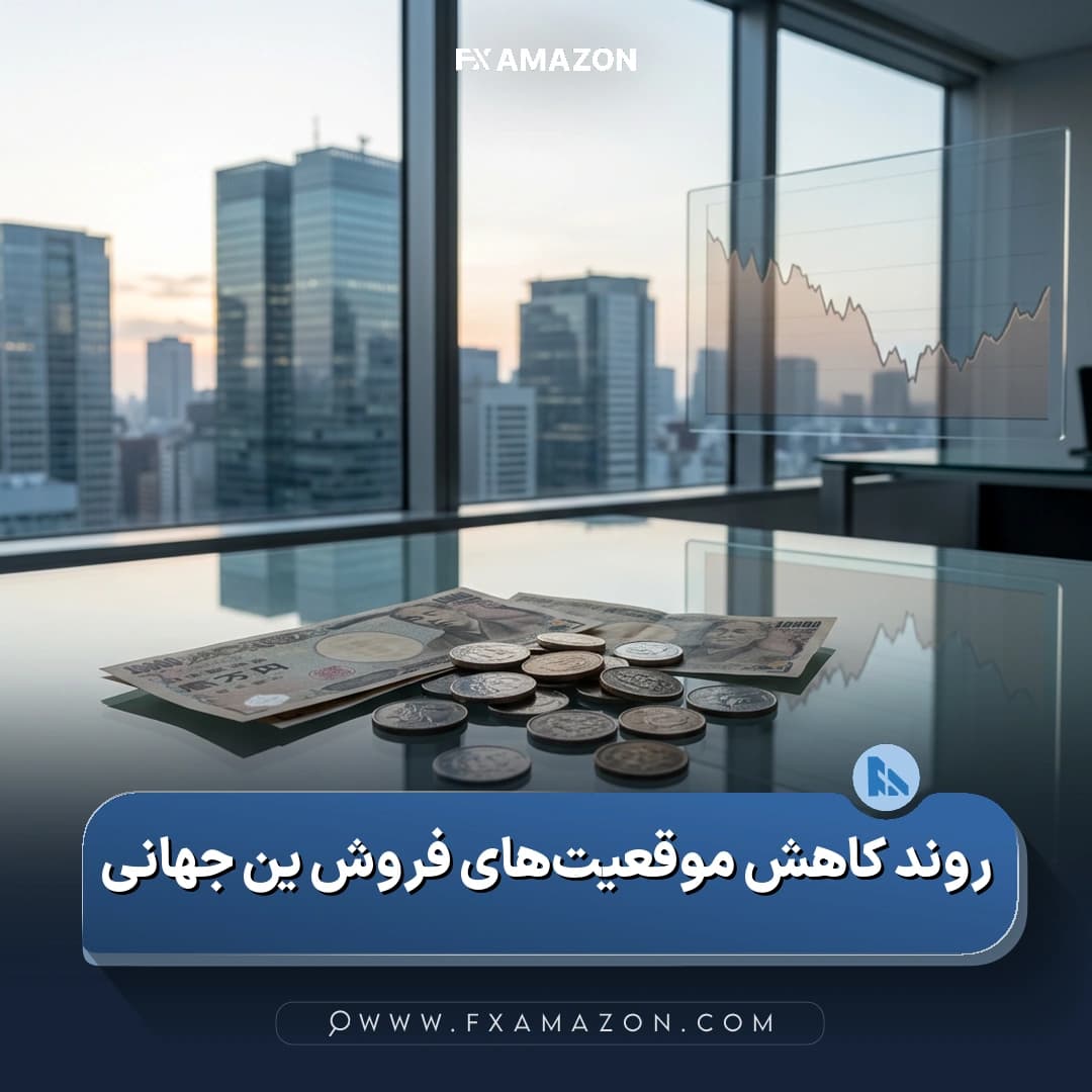 نمایی از نمودار بازار ارز با تمرکز بر روند تغییر موقعیتهای معاملاتی ین ژاپن