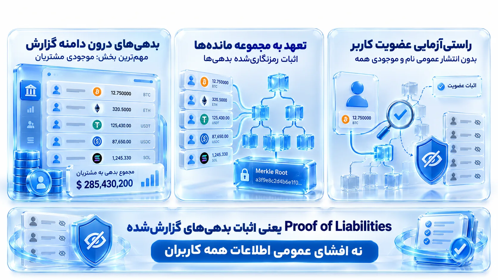 نمای بصری رابطه ذخایر، بدهی و ریسک مالی صرافی